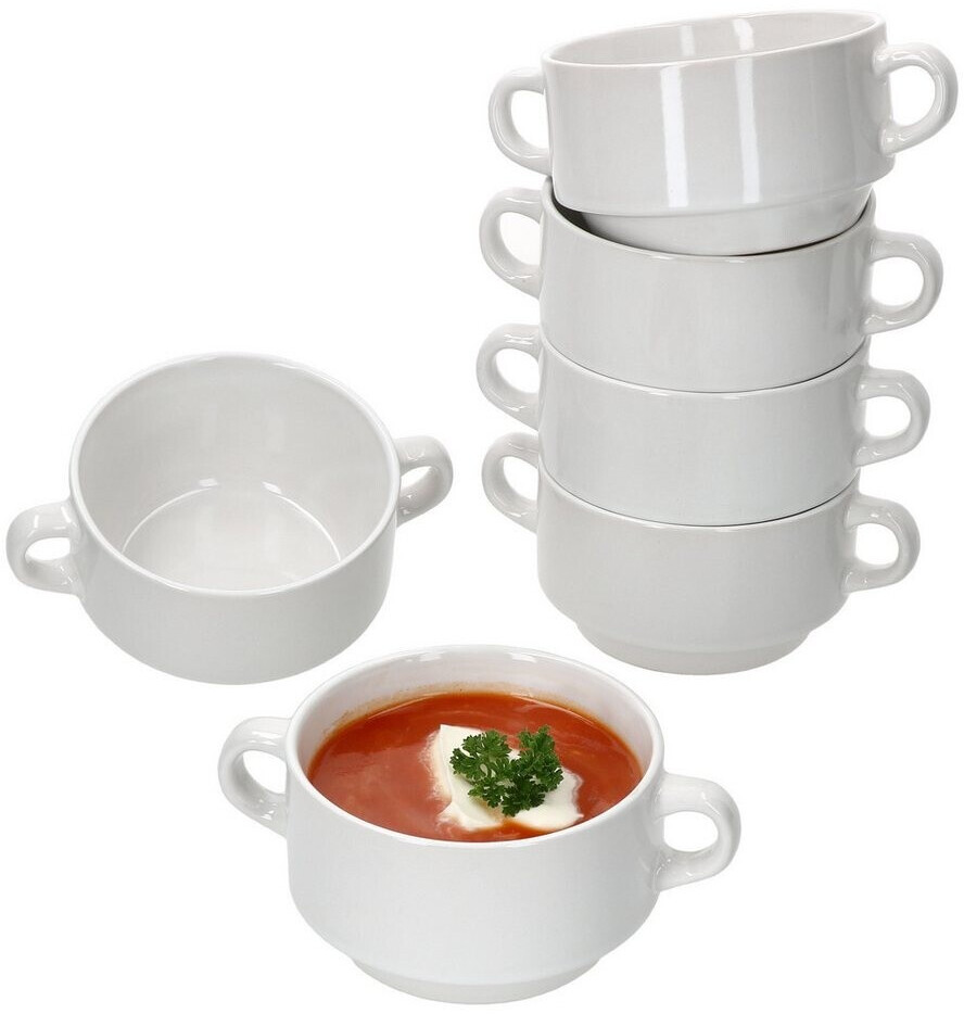 Ritzenhoff & Breker Stiva Suppenschale 6er-Set, weiß, Porzellan, 250ml, stapelbar ab 24,99 € (Oktober 2026)