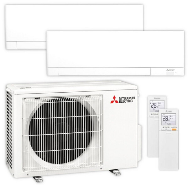 Mitsubishi Electric Multisplit-Klimaanlage MXZ-2F42VF4 + 2 x MSZ-AY25VGKP
