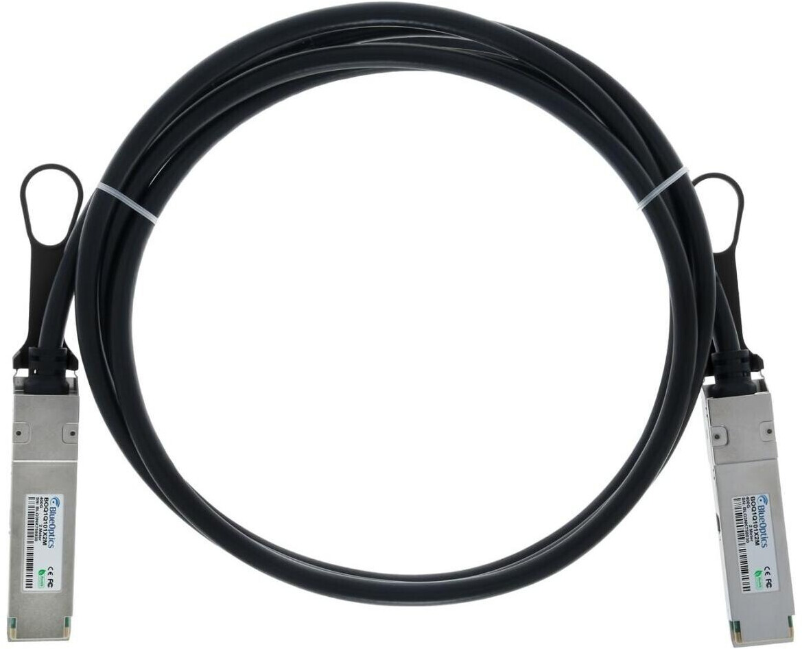BlueOptics passives QSFP112 DAC 400GBASE Infiniband 1m (BOQ1Q101X1M-BL ...