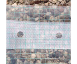 ANRO Gitterfolie 510 g/m² 5x2,5m – Abdeckplane wasserdicht & UV-beständig | Gewächshausfolie transparent, reißfest 1000D | Hochbeet, Gartenmöbel, Brennholz