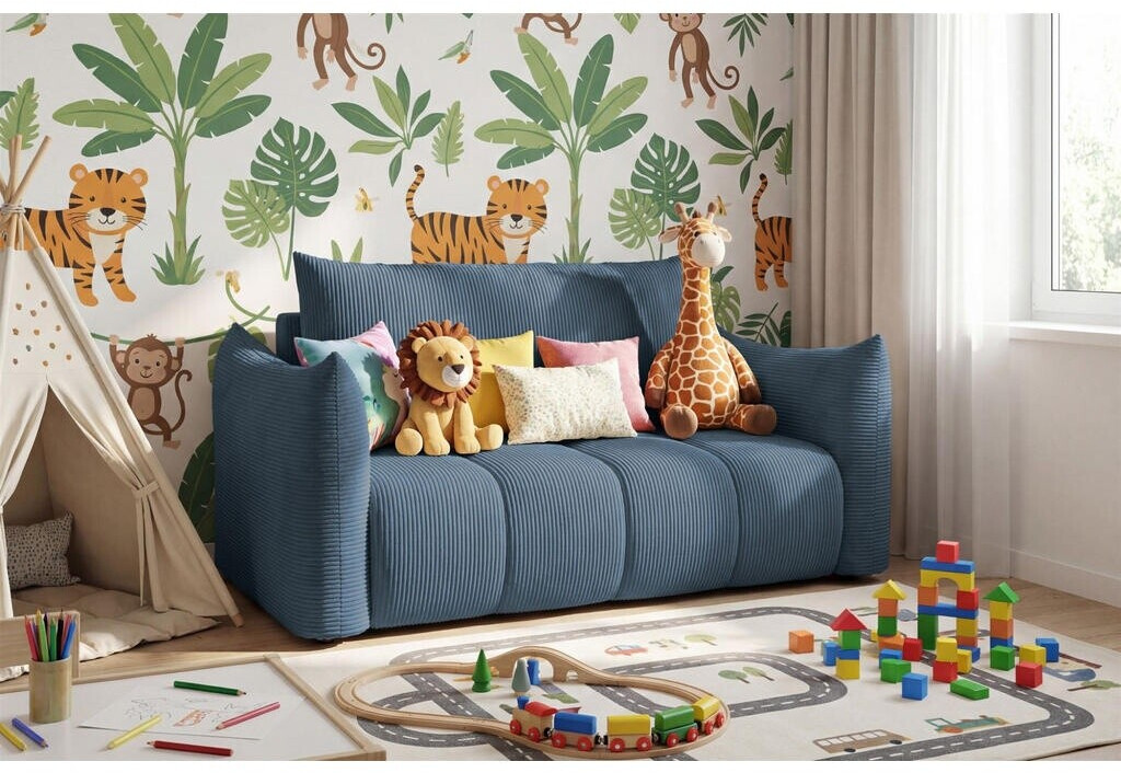 Fun Möbel Ontario 2-Sitzer-Sofa mit Liegefunktion, Stoff Poso blau ab 690,90 € (Oktober 2026)