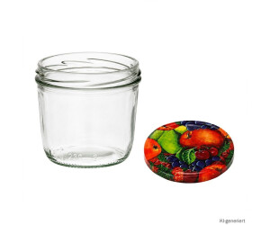 Cap+Cro Marmeladengläser 230ml Twist-Off-Deckel Obstdekor, 25er-Set ab 19,99 € (Oktober 2026)