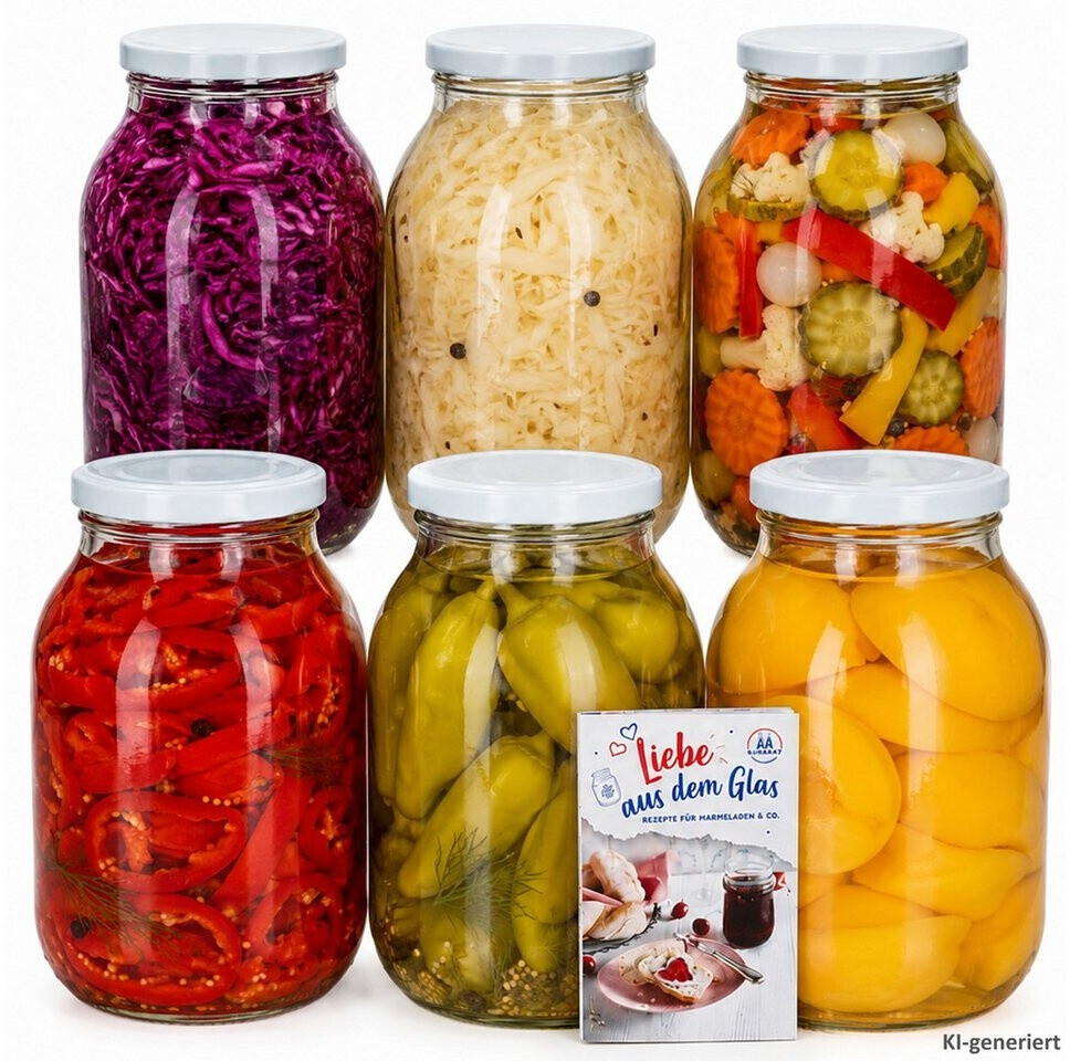 MamboCat Einmachglas 3L mit TO100 Deckel weiß, 6er Set (TO100) ab 39,98 € (Oktober 2026)
