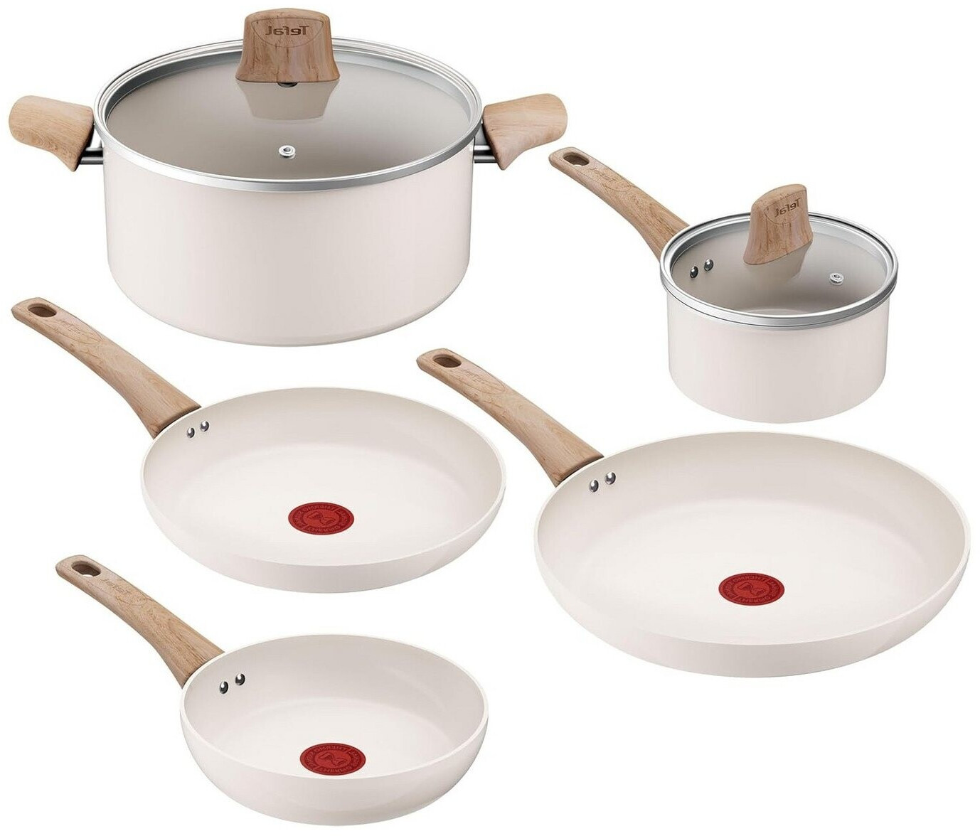 Tefal Tefal Cera Bright On 7 Piece Ceramic Non-Stick Cookware Set ...