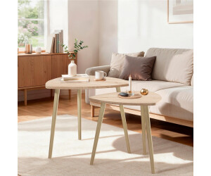 VICCO Twino Couchtisch rund Sonoma Eiche, 2er Set, 60x50cm (57298) ab 34,90 € (Oktober 2026)