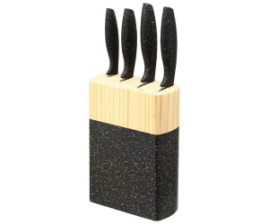 Michelino Messerset 5-tlg. mit marmoriertem Kiefernholzblock, Edelstahl (HTX-11235) ab 28,45 € (Oktober 2026)