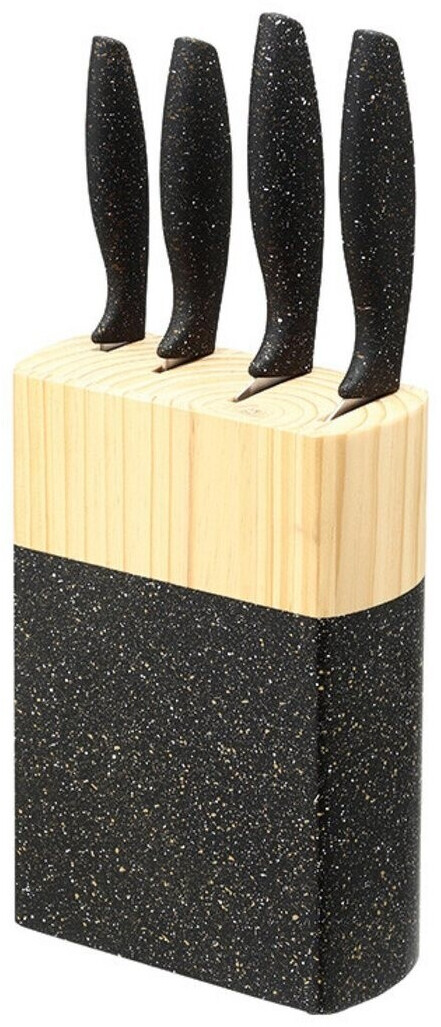 Michelino Messerset 5-tlg. mit marmoriertem Kiefernholzblock, Edelstahl (HTX-11235) ab 28,45 € (Oktober 2026)