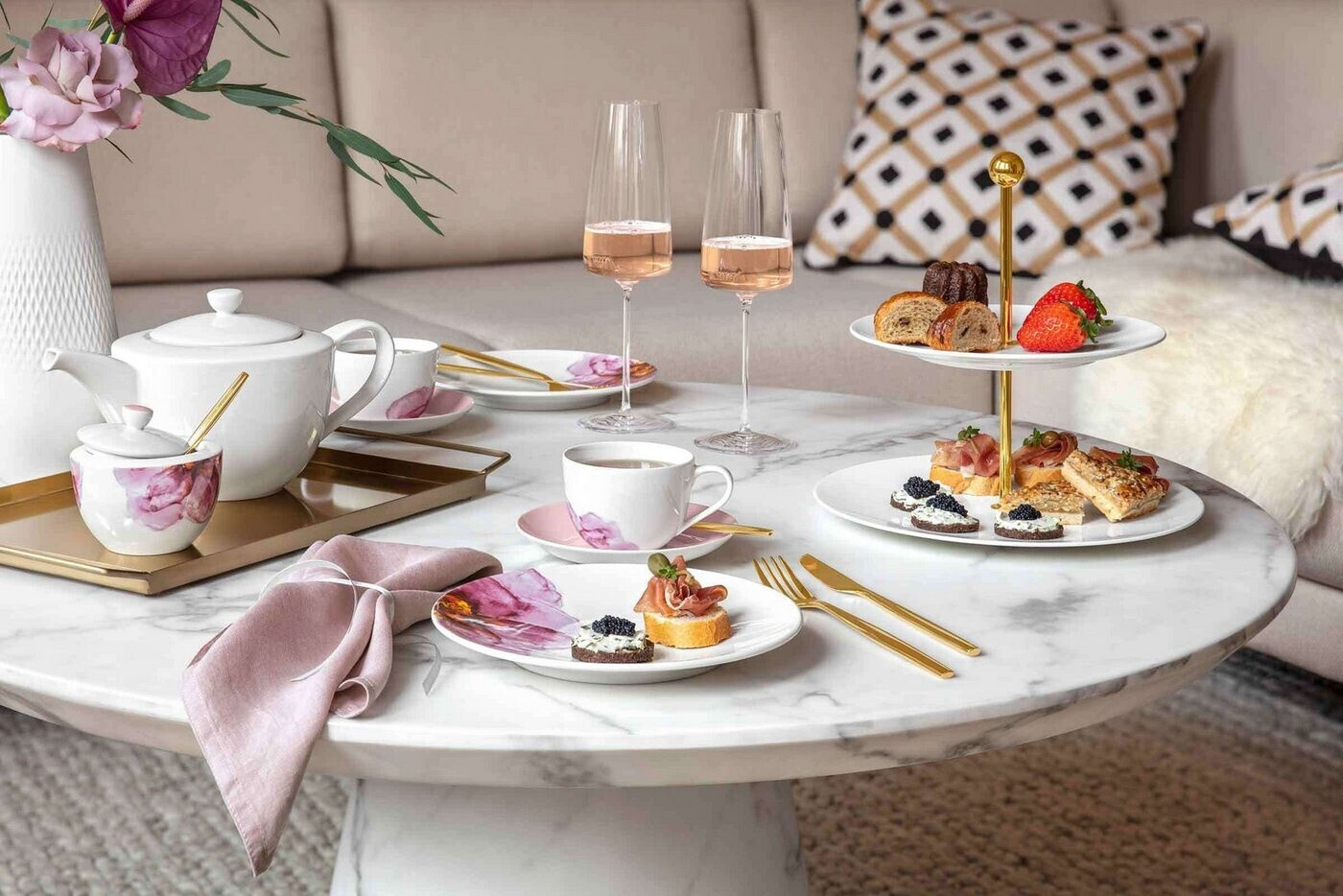 Villeroy & Boch Rose Garden Gobelin Tischset, Baumwolle, 7-teilig ab 106,45 € (Oktober 2026)