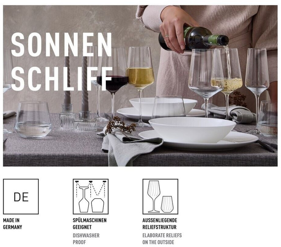 Ritzenhoff Rotweinglas 2er Set Sonnenschliff 001, Kristallglas, 536ml (8000002) ab 16,81 € (Oktober 2026)