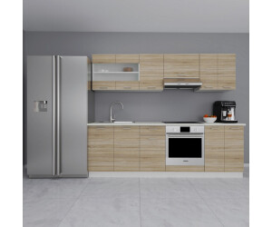esstisch oval beige Ovaler ausziehbarer Tisch L110-260cm Icarios mit Designbeinen Travertineffekt Stein
