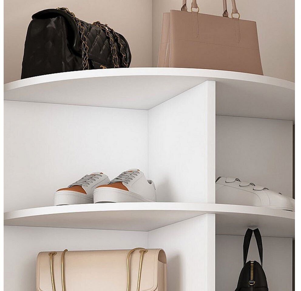 REDOM Schuhregal 360° drehbar, 7 Ebenen, weiß, 60x60x161cm ab 105,99 € (Oktober 2026)