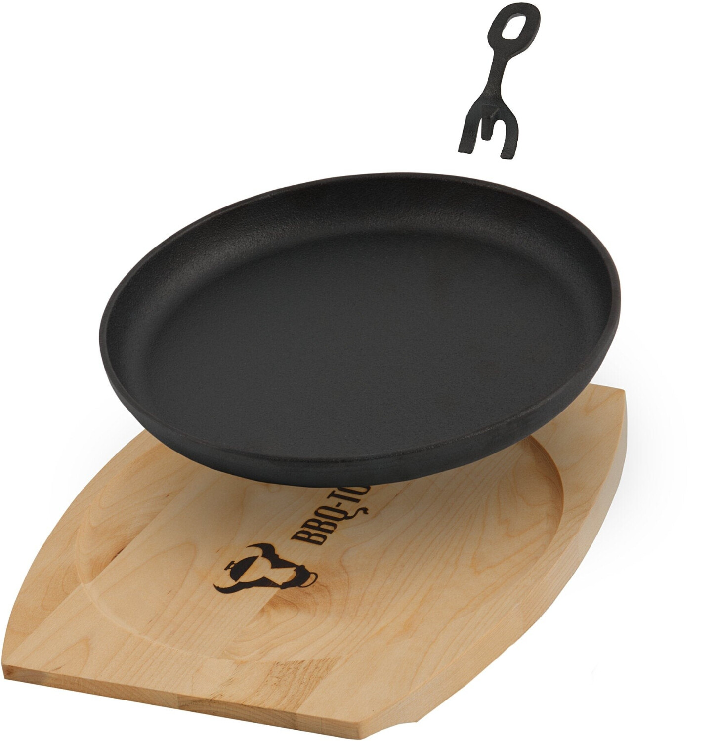 BBQ-Toro Servierpfännchen rund Ø 22cm, Gusseisen mit Holzbrett ab 18,01 € (Oktober 2026)
