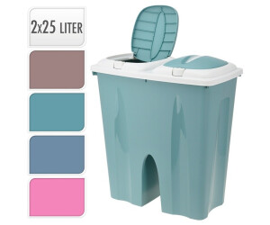 Koopman Doppel-Mülleimer Recycling 2x25L weiß/blau Polypropylen (214.629) ab 19,90 € (Oktober 2026)