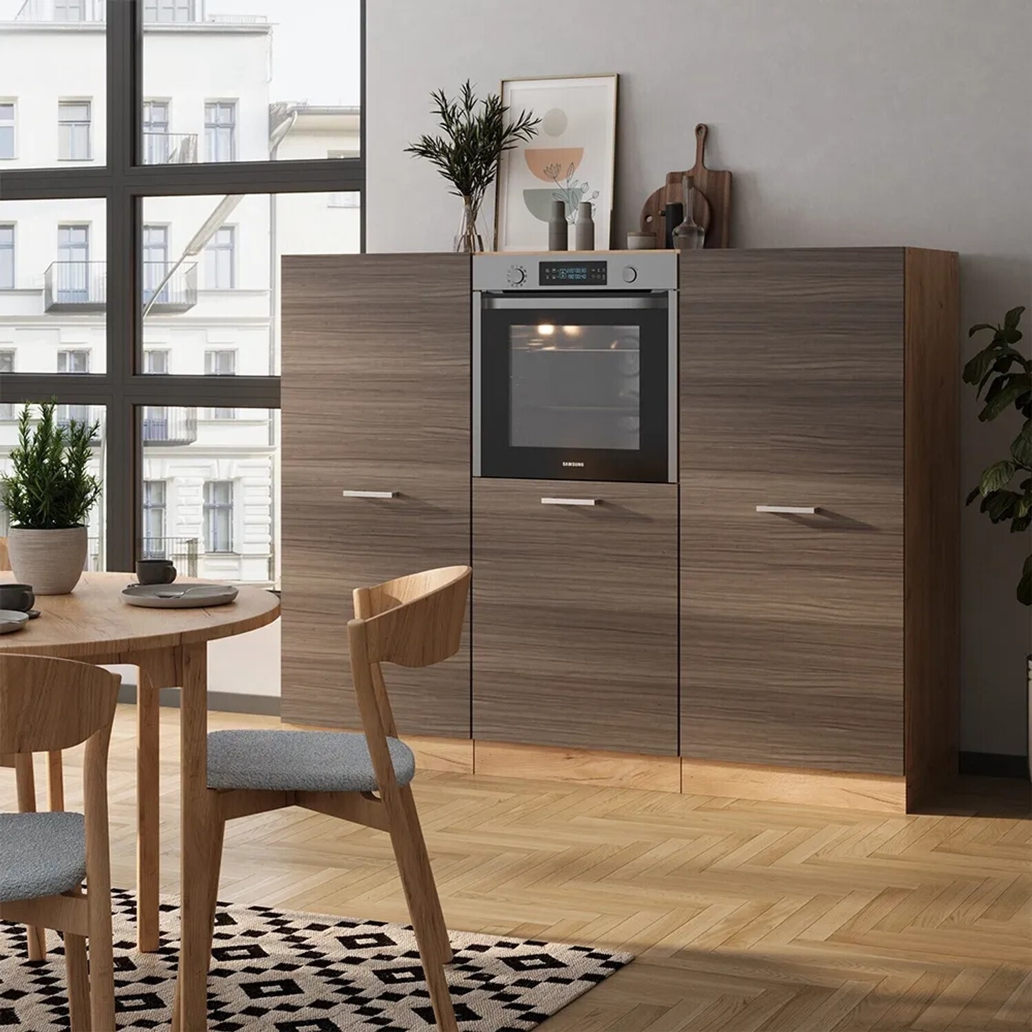 VICCO R-Line Küchenzeile 180cm ohne Arbeitsplatte, edelgrau/Goldkraft Eiche (53708) ab 644,90 € (Oktober 2026)