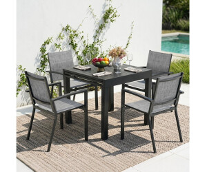 Avestar Terrassen-Essgruppe Aluminium 5-teilig, ausziehbarer Tisch, stapelbare Stühle (SDAS003-502) ab 369,99 € (Oktober 2026)