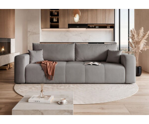 Fun Möbel LEROS 3-Sitzer Sofa mit Schlaffunktion, Stoff Manila, grau ab 656,12 € (Oktober 2026)