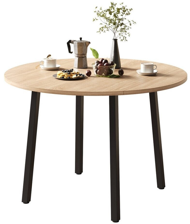 REDOM Runder Klapptisch mit klappbarer Tischplatte, Eichefarben, 100x100cm ab 119,99 € (Oktober 2026)