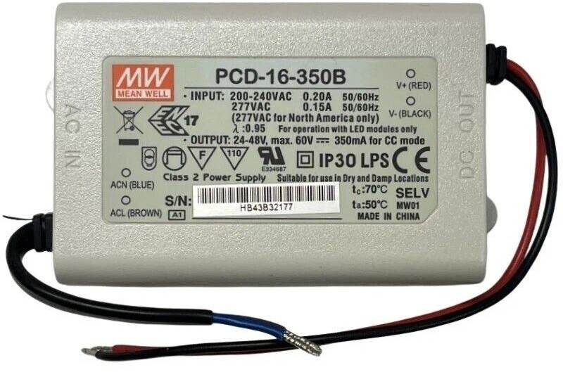 Mean Well APC-16-350 12W 48Vdc 0.35A Led Sürücü Mean Well APC-16-350 12W 48Vdc 0.35A Led Sürücü