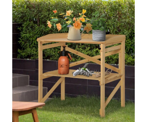 Outsunny Pflanztisch mit Ablagefläche, Tannenholz, hellbraun, 80x40x84cm ab 39,90 € (Oktober 2026)