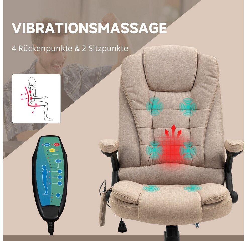 Vinsetto MASSAGE-BÜROSTUHL, Schreibtischstuhl mit Heizfunktion, Fußstütze, Schwarz online entdecken Vinsetto MASSAGE-BÜROSTUHL, Schreibtischstuhl mit Heizfunktion, Fußstütze, Schwarz online entdecken