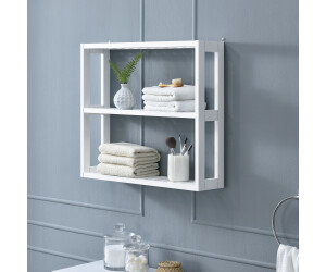 en.casa Waterford Wandregal Badezimmer 3 Ablagen, weiß, 54x60x15cm (57498340) ab 42,99 € (Oktober 2026)