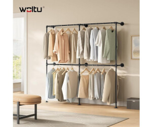 Woltu Kleiderständer Wandmontage mit 4 Stangen, 193x187x36,5cm, schwarz (W0ITT2060) ab 44,99 € (Oktober 2026)
