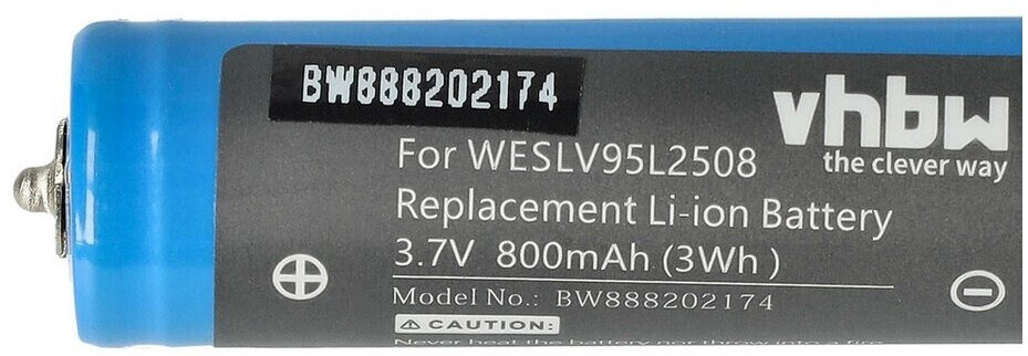 Batteria Vhbw Per Rasoi Panasonic ES-LT6, LT70, LV61 | 800mAh Li-Ion | Sostituisce WES8163L2505