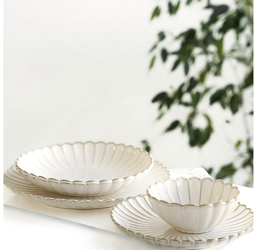 Almina Bloomy Geschirrset, 24-teilig, Porzellan, cremeweiß (AL-3908) ab 199,95 € (Oktober 2026)