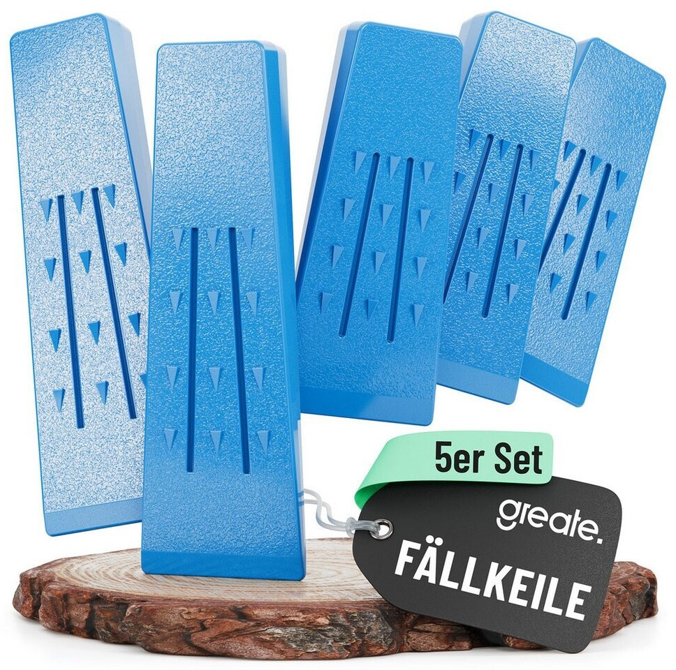Gakago Fällkeil-Set (5er) – Rutschfeste ABS-Keile Mit Widerhaken, Schlagfest & Frostsicher, Orange Fällkeil Set 5 Stück