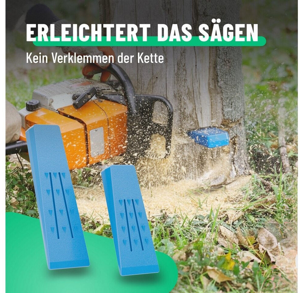 Forstkeil Fällkeil Schnittkeil Keil Satz 4 Stück a. Spezial Kunststoff