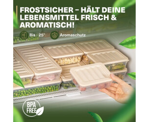 Viwares Fresh Box Frischhaltedosen stapelbar, 9er-Set, frostfest bis -25°C (Fresh Box Beige 9-delig Set) ab 39,90 € (Oktober 2026)