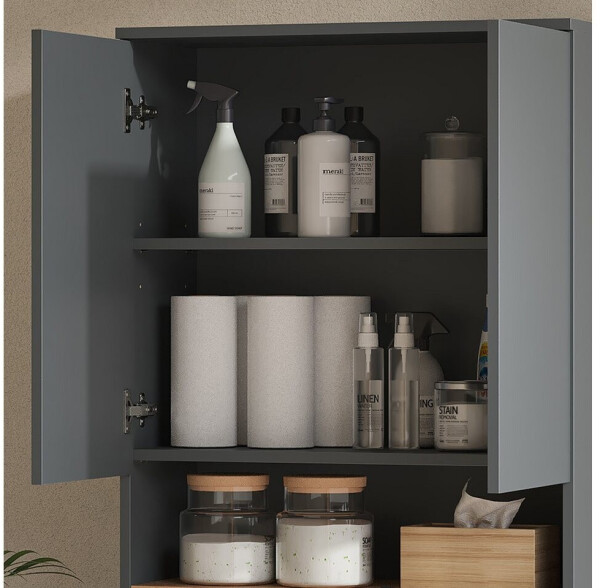 VICCO Viktor Waschmaschinenschrank anthrazit/goldkraft Eiche, 68x100,4cm (55160), Bild 4