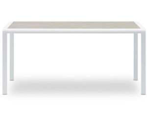 Idimex Trapani Gartentisch 160x90cm, Aluminium, Glasplatte in Steinoptik, weiß ab 279,95 € (Oktober 2026)
