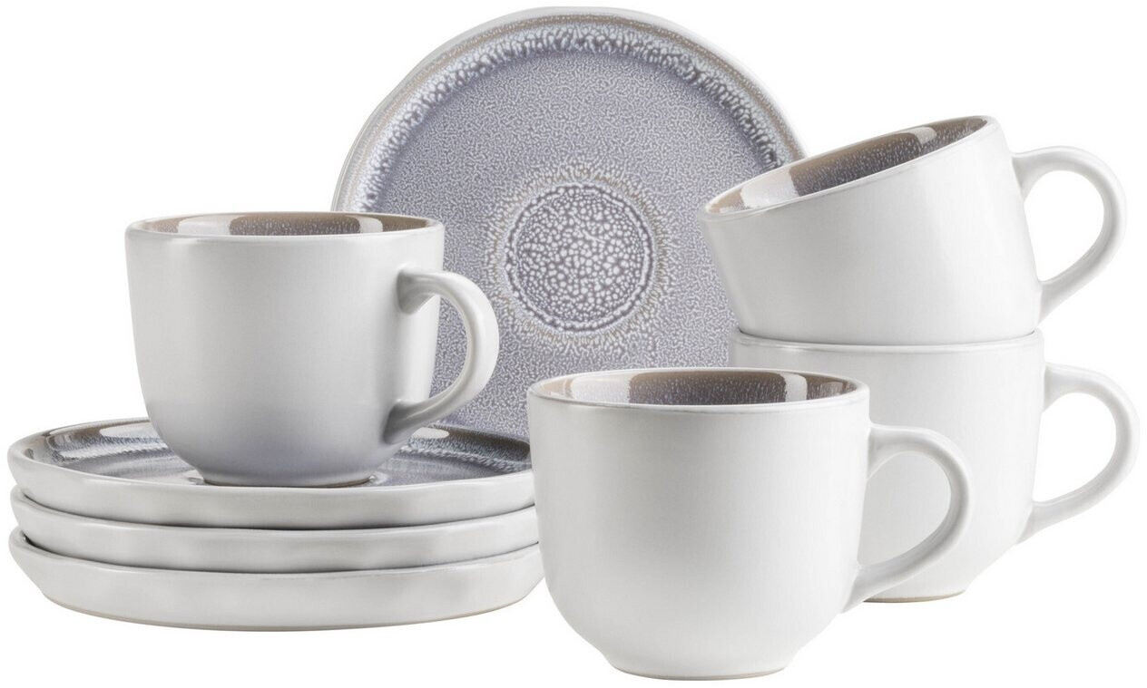 Mäser Elea Kaffeeservice 8-tlg. für 4 Personen, Steinzeug, flieder/weiß ab 43,11 € (Oktober 2026)