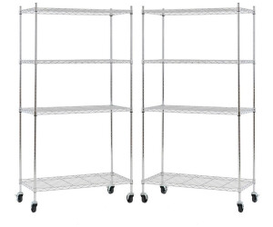 Proregal Hades Gitterregal mit Rollen, 4 Böden, 160x90x40cm, 75kg, silber chrom (PR_MRDS1-01) ab 116,90 € (Oktober 2026)