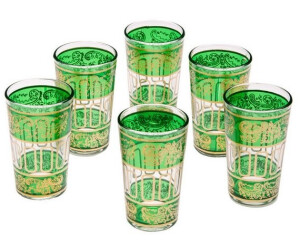 Marrakesch Orient & Mediterran Interior Marokkanisches Teeglas-Set 6-teilig, gold-grün, handgemacht (tg099) ab 15,22 € (Oktober 2026)