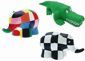 Plastoy Jouets de bain Elmer et ses amis