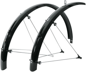 SKS Fahrrad Trekkingbleche 28 Zoll Kabelk 45mm schwarz mit Spoiler und Strahler