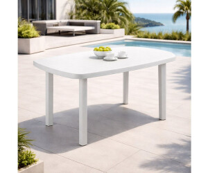 Mojawo Gartentisch Kunststoff weiß 140x90cm ab 74,99 € (Oktober 2026)