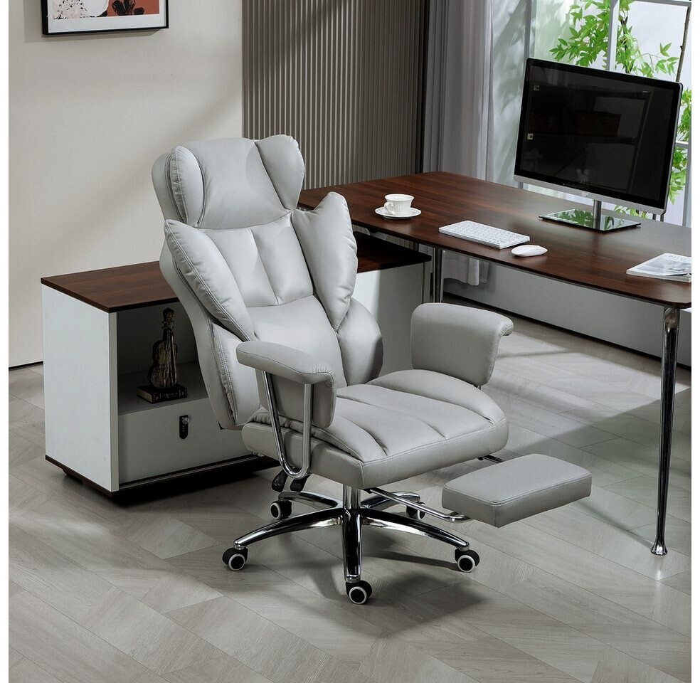 HOMCOM Bürostuhl mit Wippfunktion, Schreibtischstuhl, höhenverstellbarer PC- Stuhl, ergonomischer Arbeitsstuhl mit Leinenoptik, für Büro, Arbeitszimmer, Dunkelgrau HOMCOM Bürostuhl mit Wippfunktion, Schreibtischstuhl, höhenverstellbarer PC- Stuhl, ergonomischer Arbeitsstuhl mit Leinenoptik, für Büro, Arbeitszimmer, Dunkelgrau