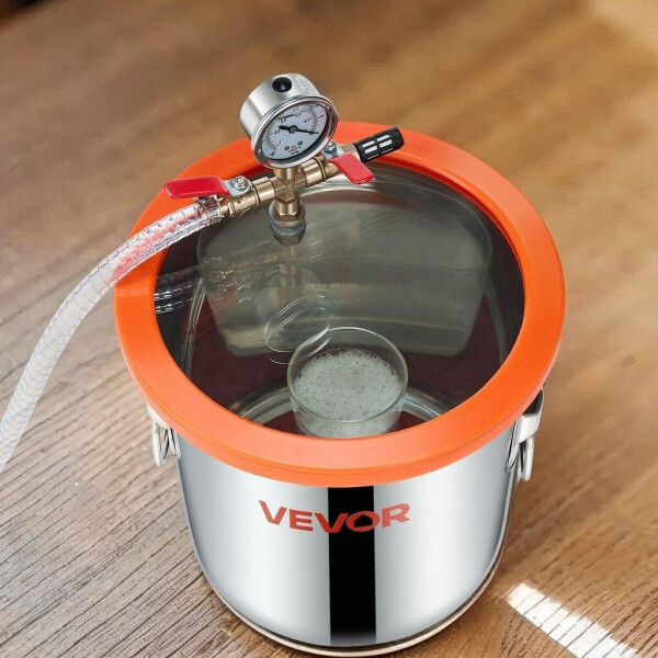 VEVOR Vakuumpumpen-Entgasungskammerset 5,68L 99L/min, einstufig (VP125), Bild 3
