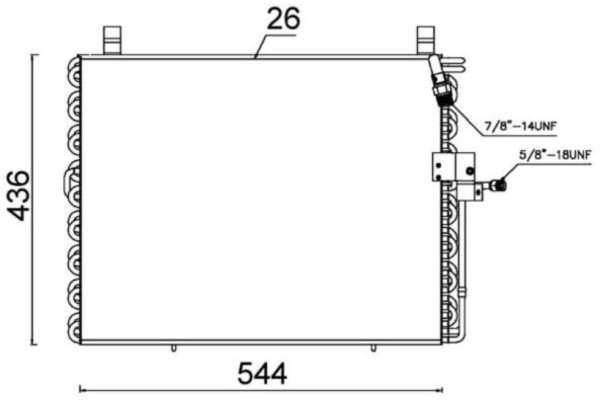 Mahle Klimakondensator für Mercedes-Benz 124 / T-Modell 2,3L (AC 357 000S)