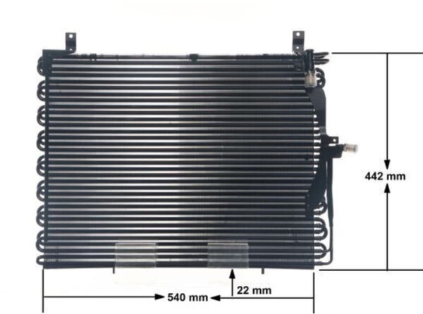 Mahle Klimakondensator für Mercedes-Benz 124 / T-Modell 2,3L (AC 357 000S), Bild 2