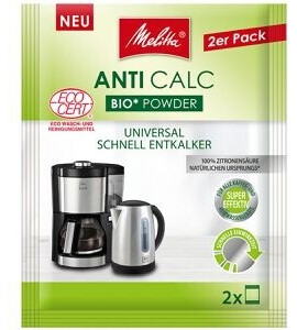 Melitta Entkalker Anti Calc Bio Powder Pulver für 2 Anwendungen 2x 25g (233205)