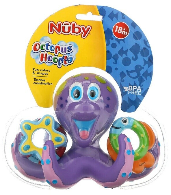 Nuby Stapelbare Badeboote – 4er-Pack Bunte Wasserspielzeuge – Schwimmend, Mit Wasserfall-Funktion – Für Babys Ab 6 Monaten