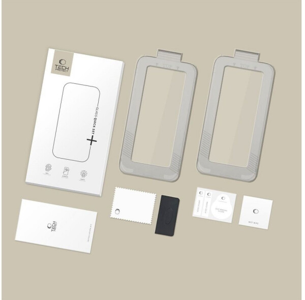 Tech-Protect Quick Set+ Panzerglas für iPhone 17, schwarz, 2er-Pack, Bild 8