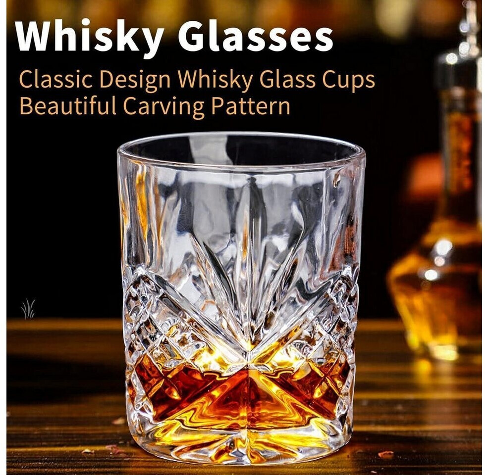 LuxusKollektion Whiskey Gläser 6er Set, Kristallglas, 300ml ab 76,99 € (Oktober 2026)