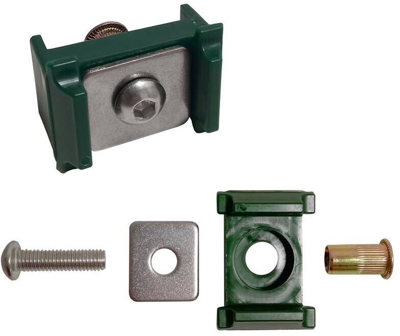 Estexo Klemmplatte Mattenhalter F r Doppelstabmattenzaun Moosgr n 10 estexo-klemmplatte-mattenhalter-f-r-doppelstabmattenzaun-moosgr-n-10