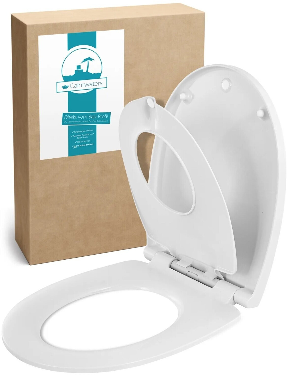 Calmwaters Familien-WC-Sitz mit Kindersitz, Absenkautomatik, weiß (26LP6152) ab 59,99 € (Oktober 2026)