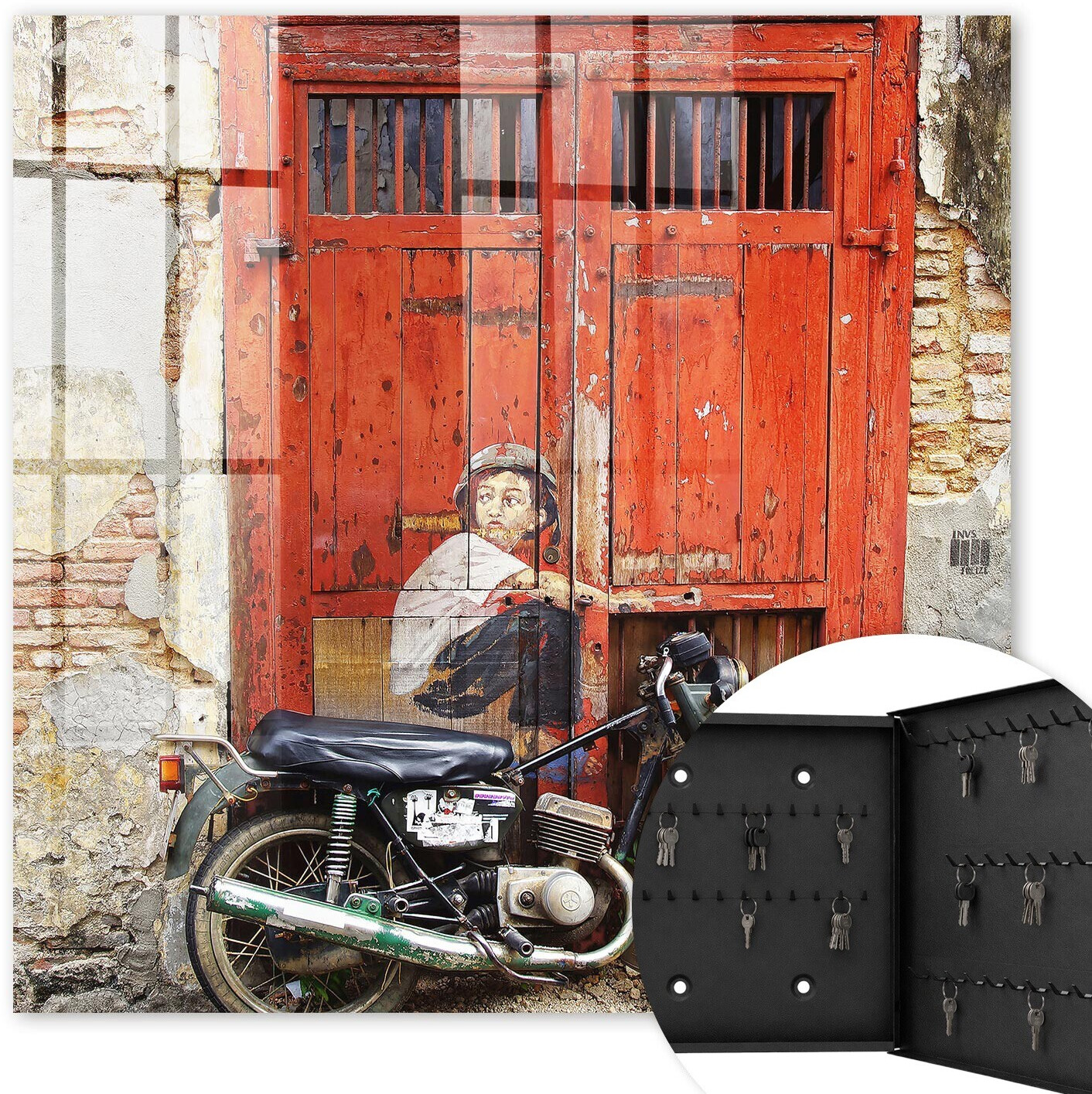 Tulup Schlüsselkasten zur Wandmontage, Metall, schwarz, 30x30cm (010940900010100039159) ab 59,99 € (Oktober 2026)